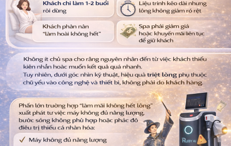 Vì sao có spa triệt lông mãi không hết, khách bỏ giữa chừng?