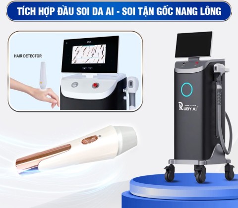 Máy Triệt Lông Ruby AI – Cơn Sốt Mới Khiến Các Spa ‘Đổ Xô’ Nâng Cấp Công Nghệ!