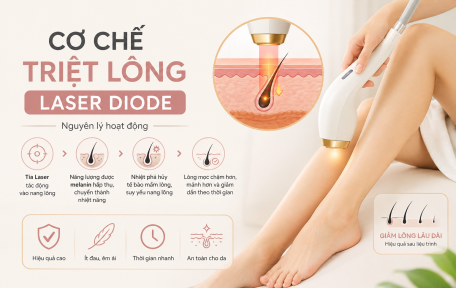 Cơ Chế Triệt Lông Laser Diode Hoạt Động Như Thế Nào?