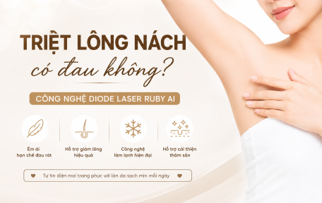 Triệt Lông Nách Có Đau Không? Giải Đáp Từ Công Nghệ DIODE LASER RUBY AI