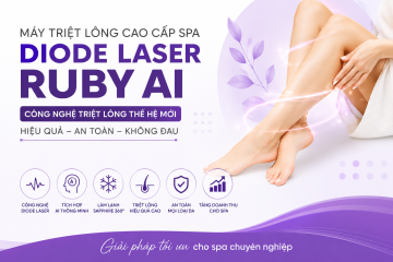 Máy Triệt Lông Cao Cấp Spa Diode Laser Ruby AI – Công Nghệ Triệt Lông Thế Hệ Mới Cho Spa Chuyên Nghiệp