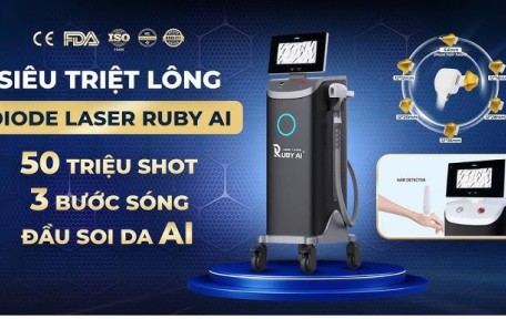 Máy Triệt Lông Diode Ruby AI - Giải Pháp Triệt Lông Hiệu Quả – Dễ Vận Hành Cho Spa 