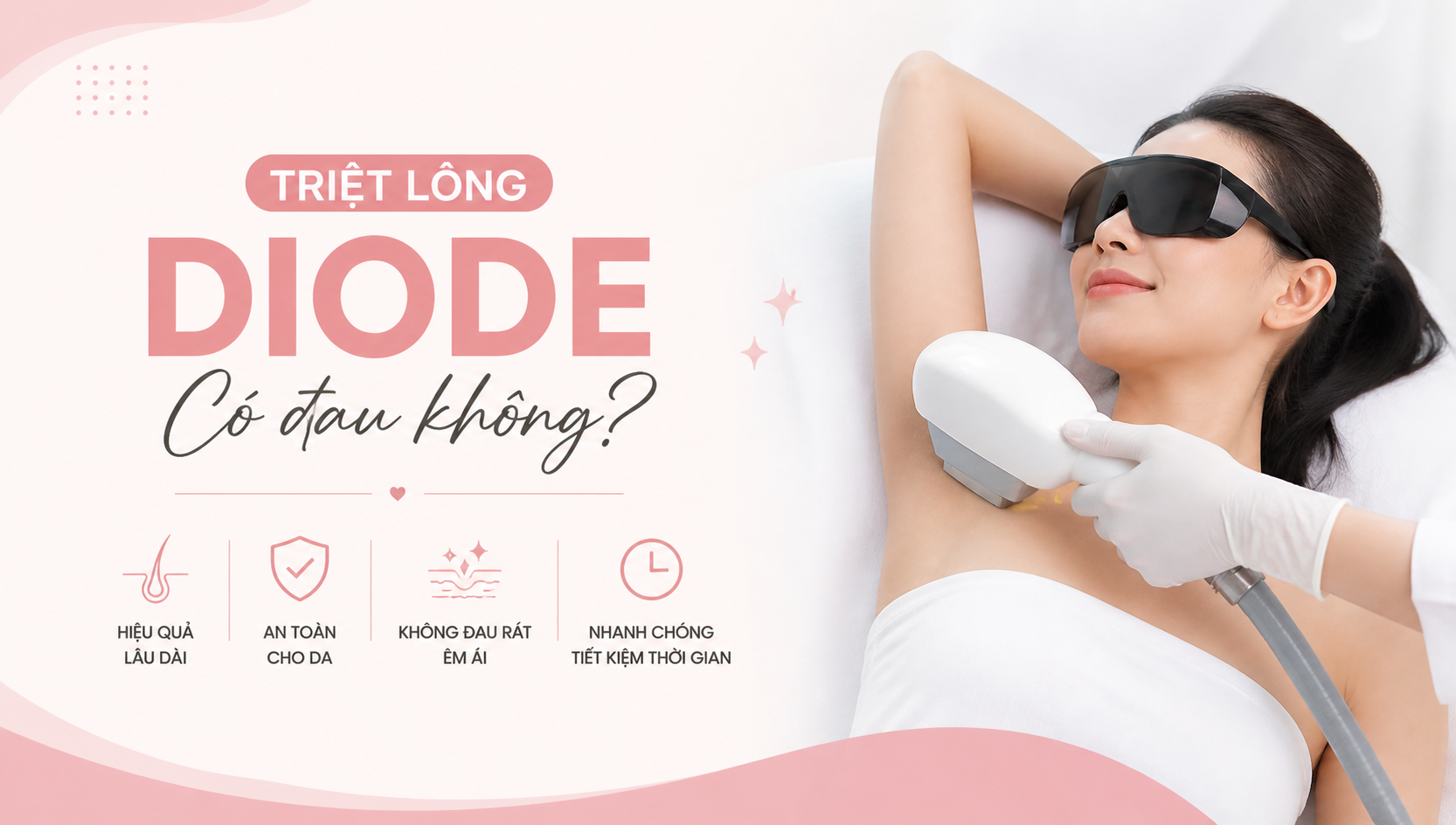 Triệt lông diode có đau không