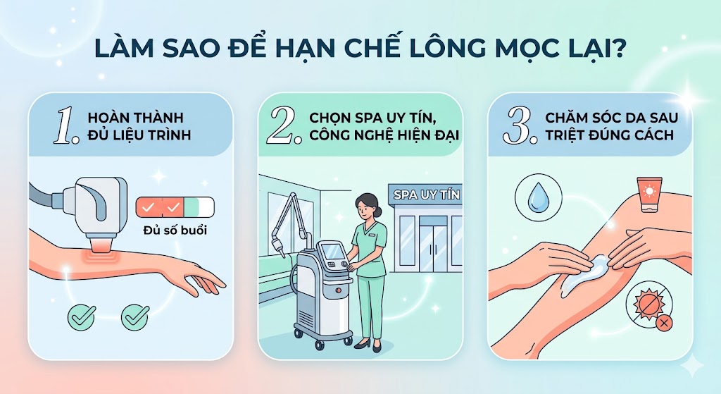 làm sao để hạn chế lông mọc lại