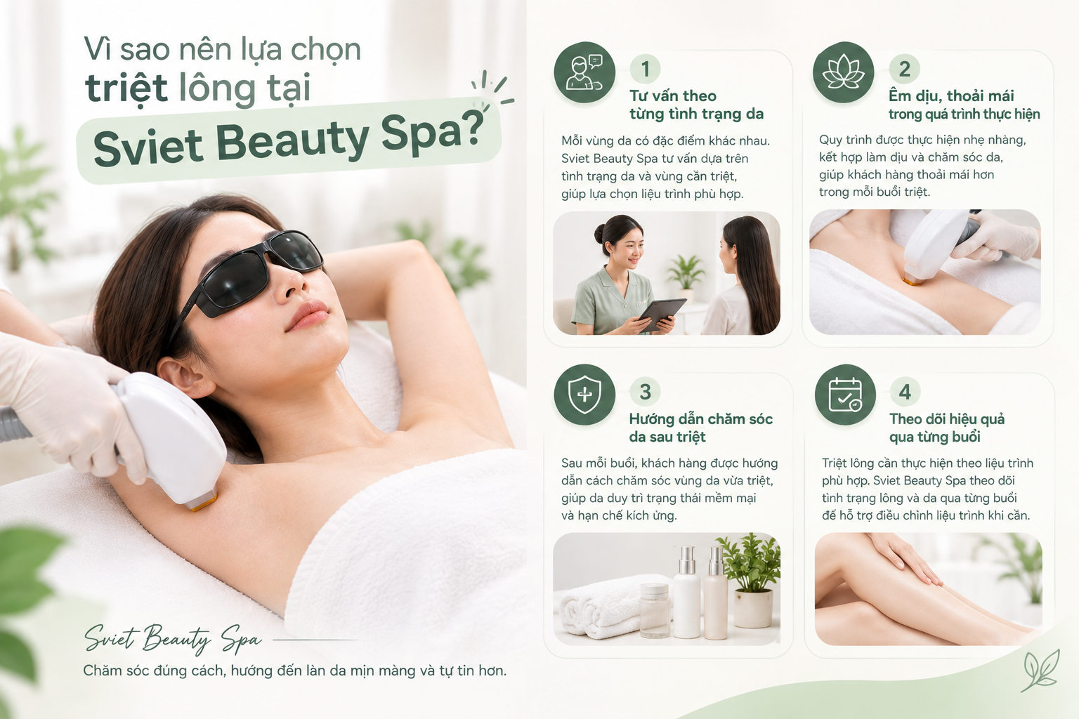 vì sao nên lựa chọn triệt lông tại sviet beauty spa