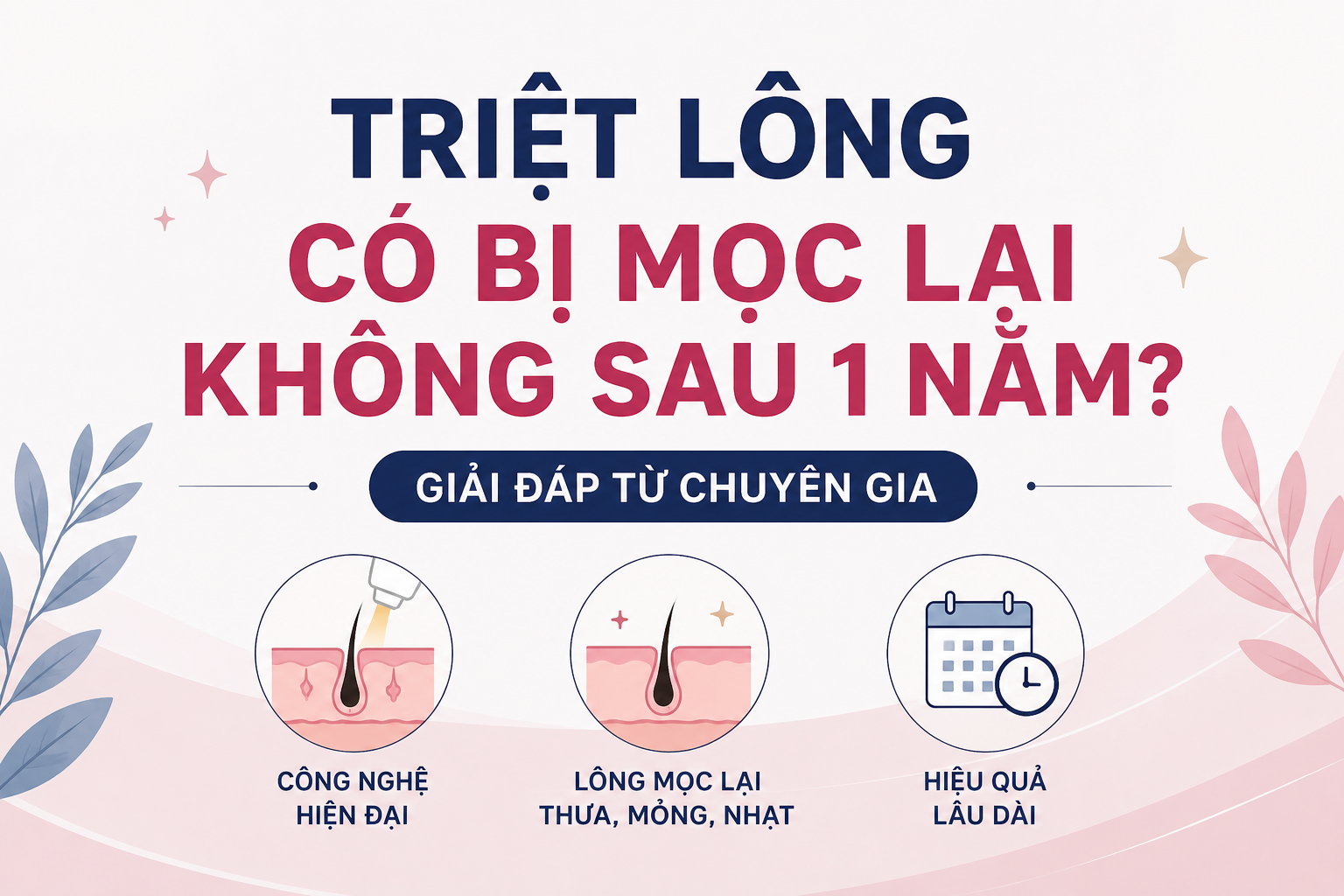 Triệt lông có bị mọc lại không