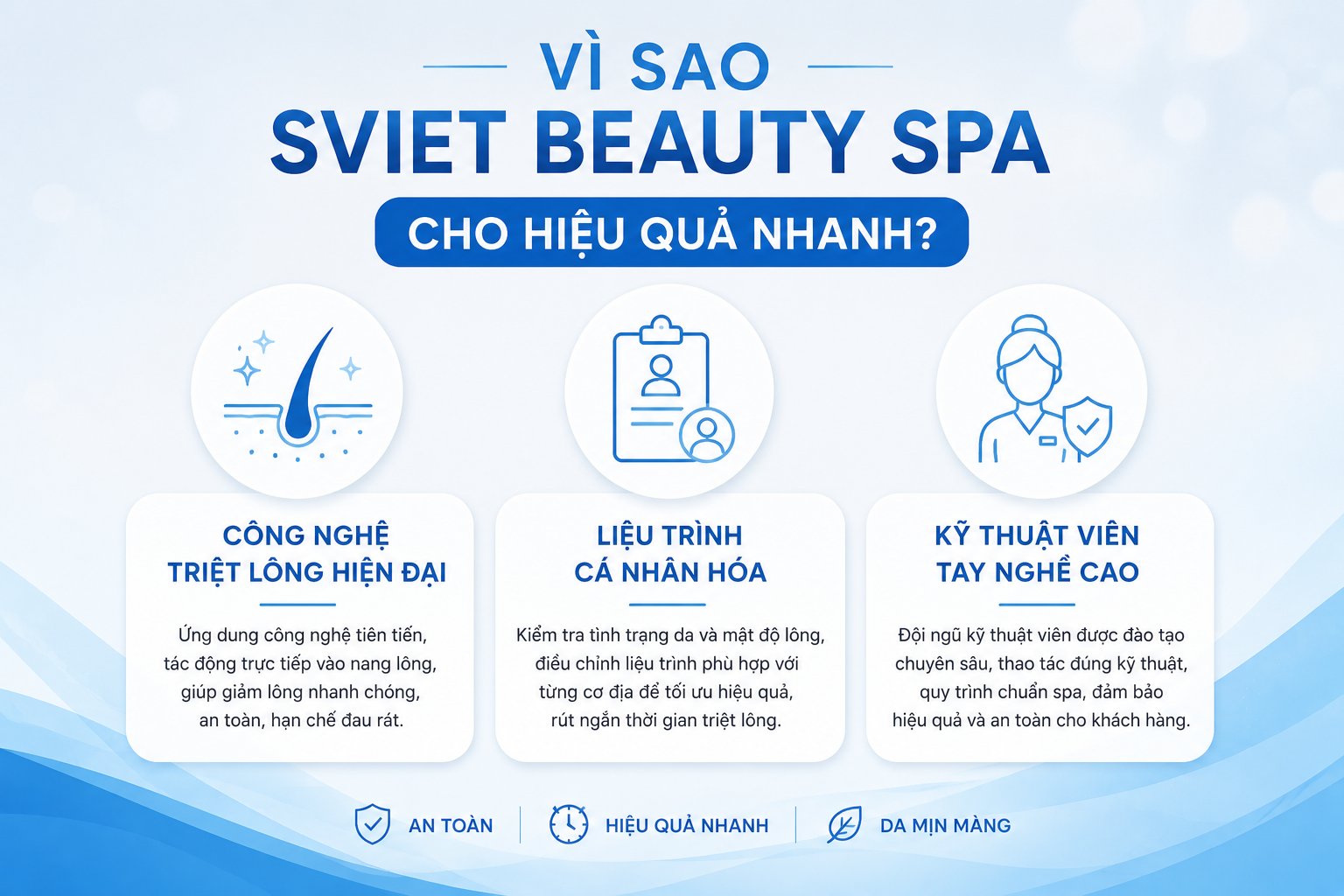 Vì sao Sviet beauty spa cho hiệu quả nhanh