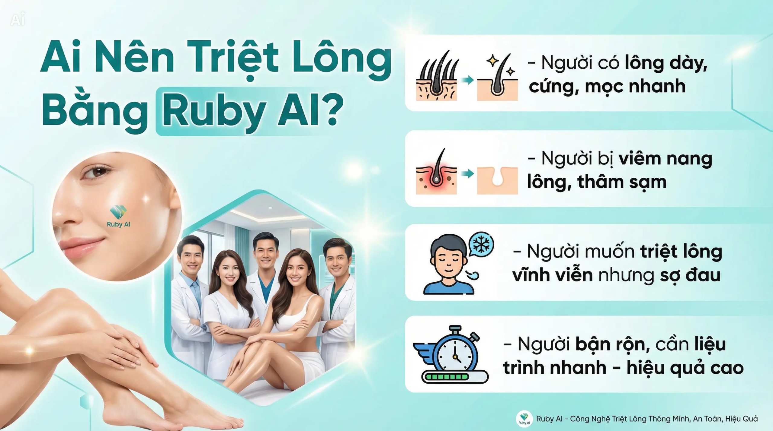Ai nên triệt lông bằng ruby AI